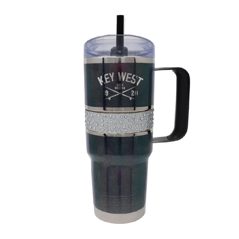 32 OZ PEARL BLACK MYBEVI HOLLYWOOD MUG